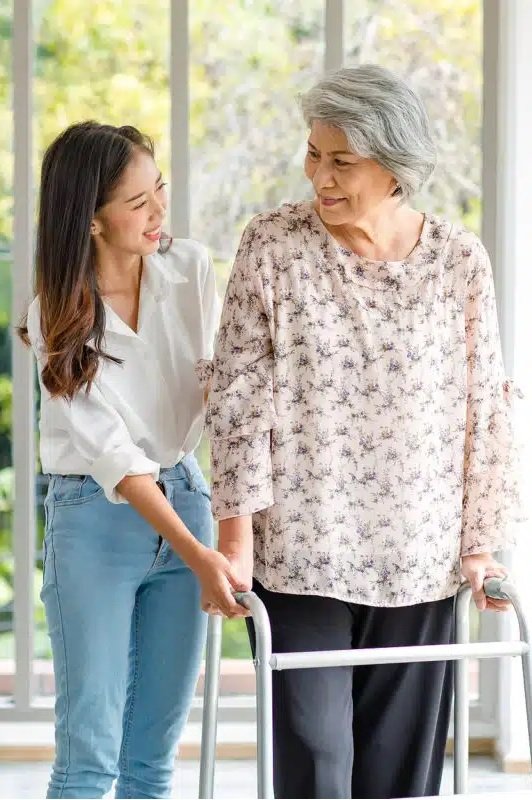 Caregiver at work